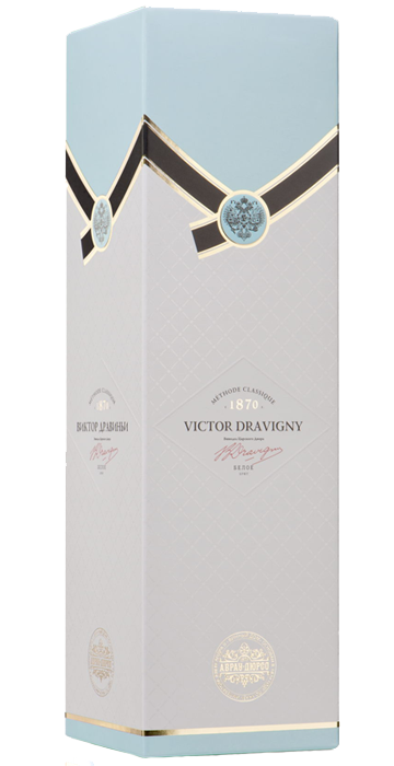 Victor Dravigny брют белое 750 мл. в подарочной упаковке