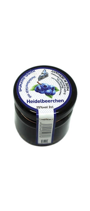 Ликер десертный "Шнее Егер Черника" 0,02 HANDELSHOF NF & MS GMBH Германия Бавария Алкоголь 25%