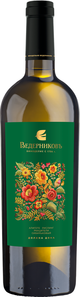 Вино белое сухое Винодельня Ведерниковъ