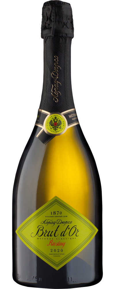Игристое вино белое брют Brut d’Or Riesling