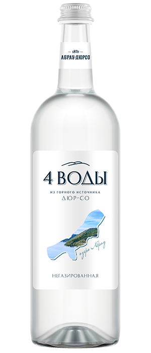 «4 воды» негазированная 750 мл.