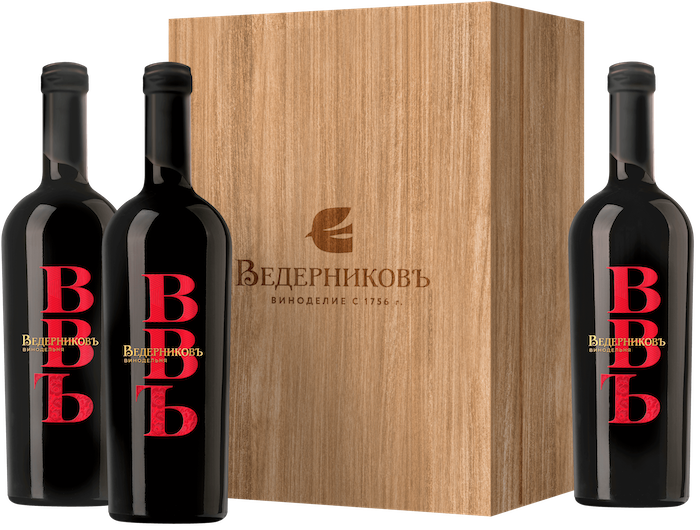 Вино красное сухое Винодельня Ведерниковъ. Твердый знак