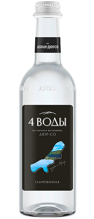 «4 воды» газированная 375 мл.