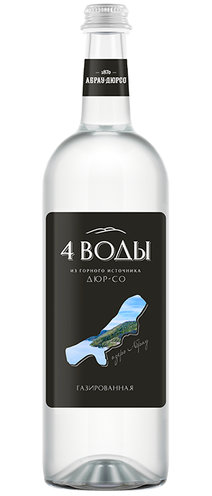 «4 воды» газированная 750 мл.