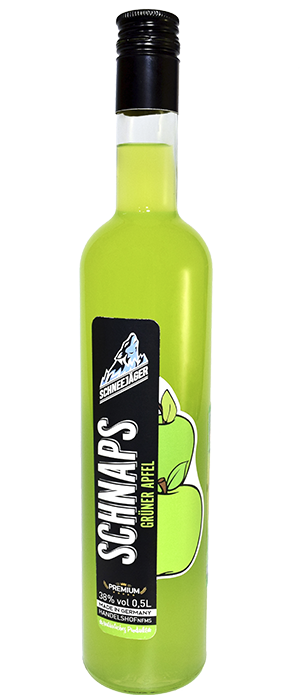 Спиртной напиток "Шнее Егер Шнапс Зелёное Яблоко" 0.5 Германия Бавария