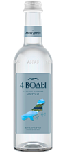 «4 воды» газированная виноградная 375 мл.